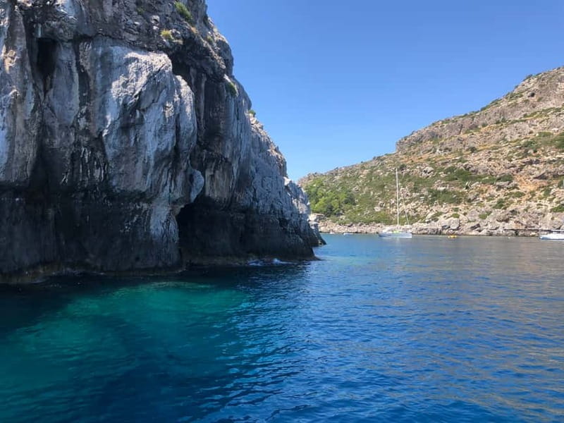 Faliraki: Boat Trip to Anthony Quinn & The Caves with Drinks - Family suitability and safety