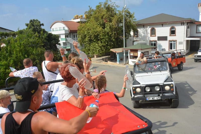 From Alanya: Jeep Safari with Lunch, Dim River & Cave - The traditional village and local fruit