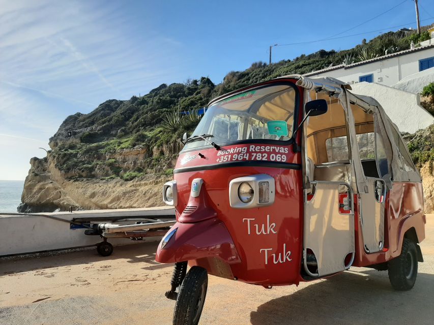 From Albufeira: Tuk-Tuk Tour to Benagil Caves - Praia do Carvalho adds a quieter beach stop
