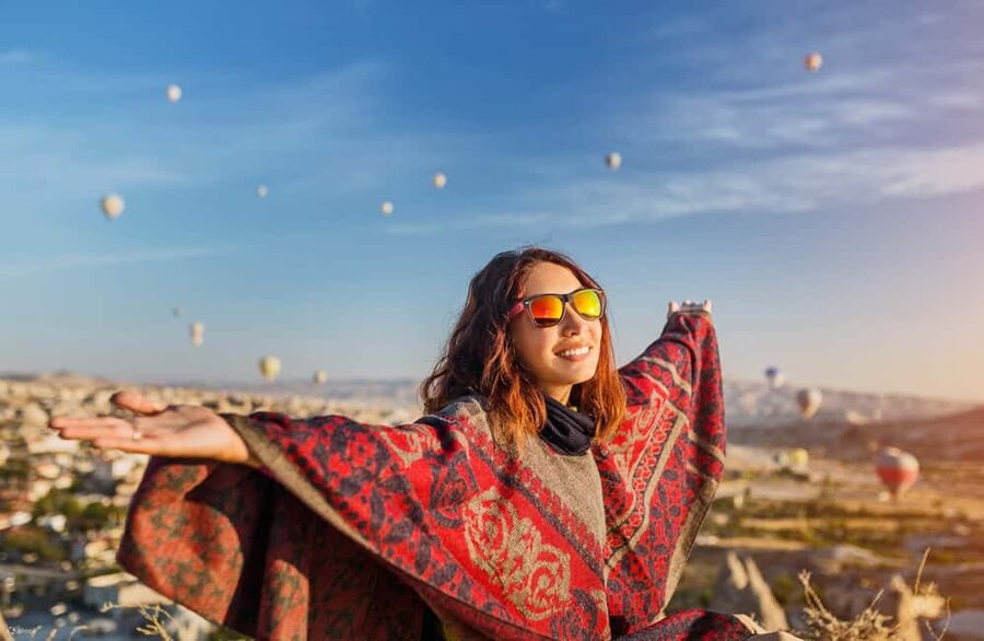From Antalya/Side: Cappadocia 2 Days Trip w/Cave Hotel - Sunrise above the fairy chimneys