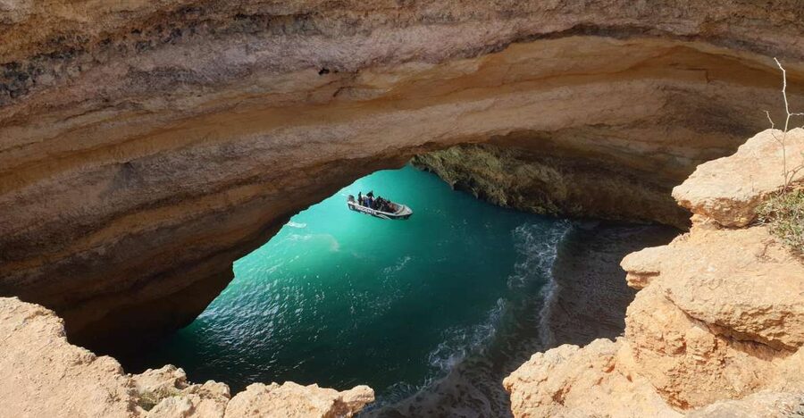 From Armação de Pêra: Benagil Caves and Beaches Boat Tour - The first beaches: Beijinhos to Praia Nova