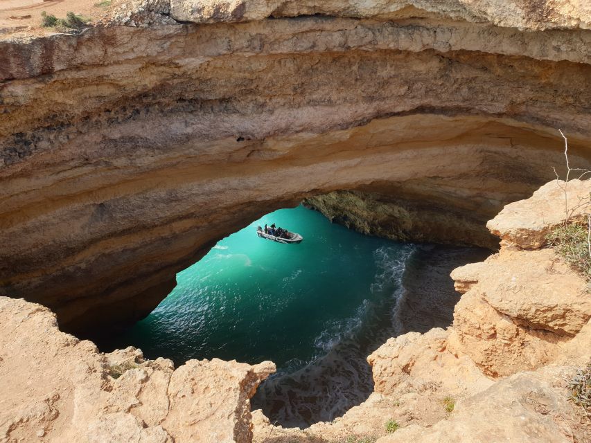 From Armação de Pêra: Benagil Caves and Beaches Boat Tour - A quick boat ride with a lot of coastline
