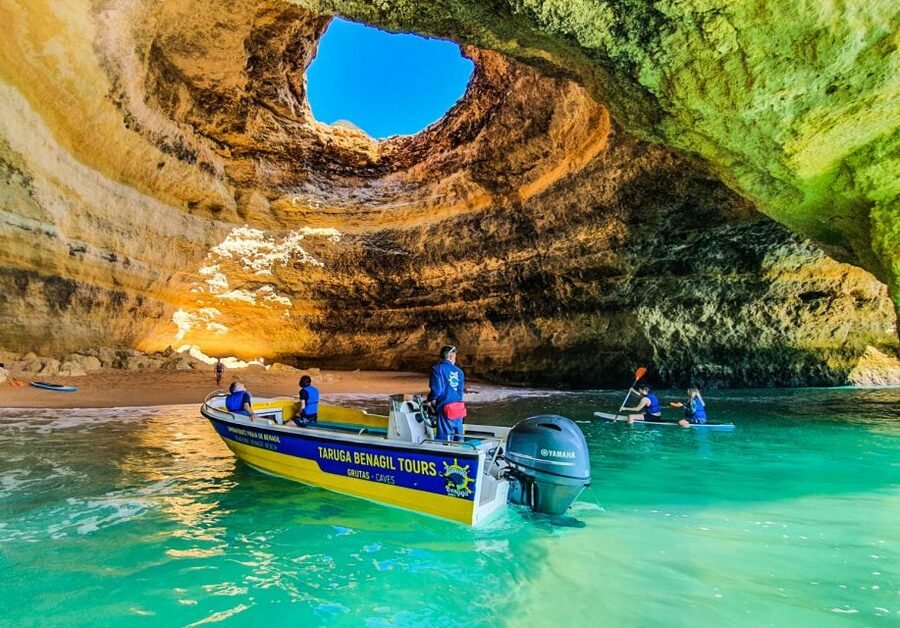 From Benagil: Benagil Cave & Marinha Beach Express Tour - Praia da Corredoura and the smaller coastal openings