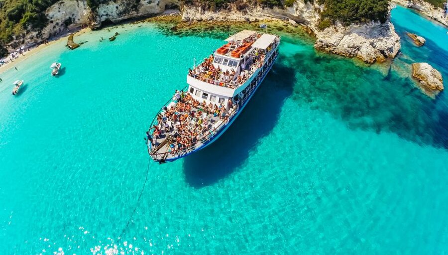 From Corfu: Day Cruise to Paxos, Antipaxos, and Blue Caves - Leaving Corfu port at 8:25 a.m.