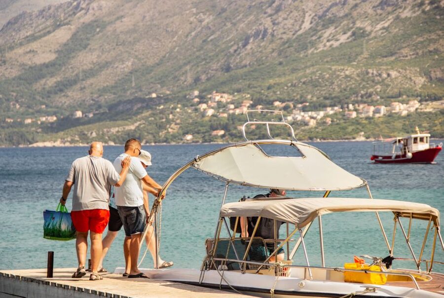 From Dubrovnik/Cavtat: Blue Cave, Sunj Beach Speed Boat Tour - The boat ride back to Dubrovnik