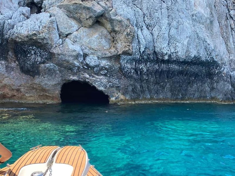 From Faliraki : Speedboat tour kalithea caves&antony kouin - Snorkeling at Antony Queen Bay