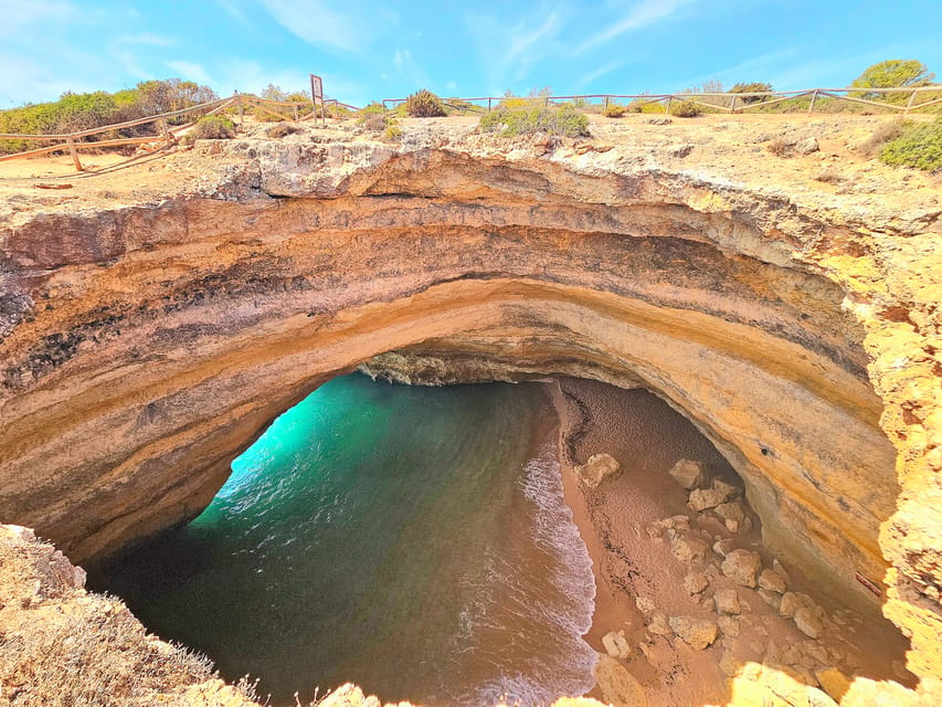 From Faro: The Original Benagil Cave, Marinha & More Tour - Algar Seco and Boneca Cave: the best place to explore