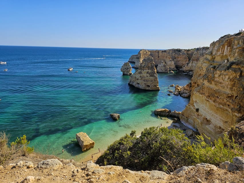 From Faro: The Original Benagil Cave, Marinha & More Tour - Benagil Cave from above, not inside