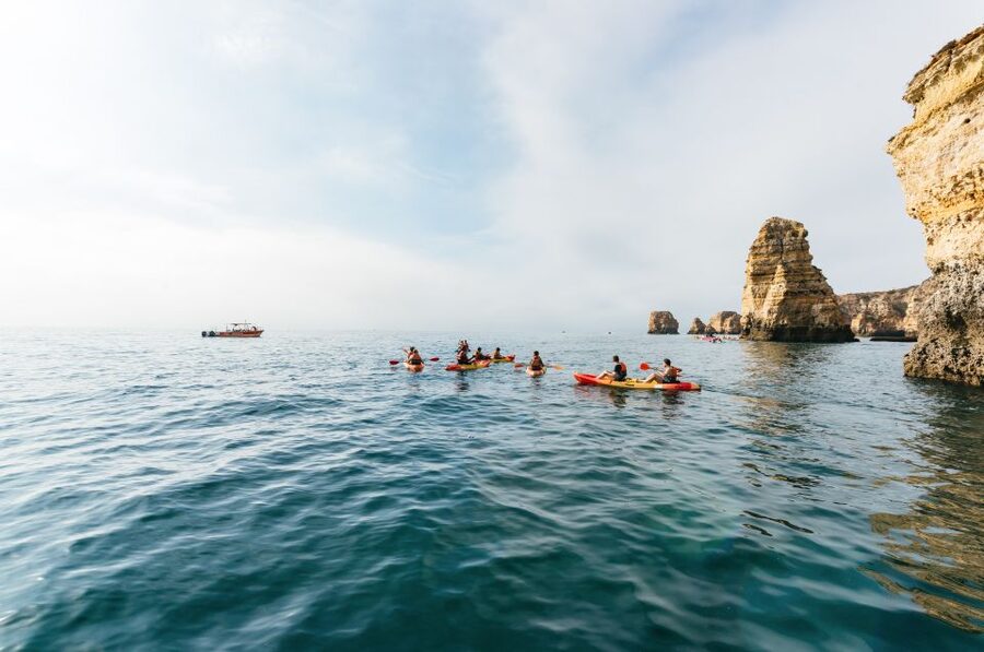 From Lagos: Kayaking and Boat Cave Explorer Tour - The swim stop and return by boat