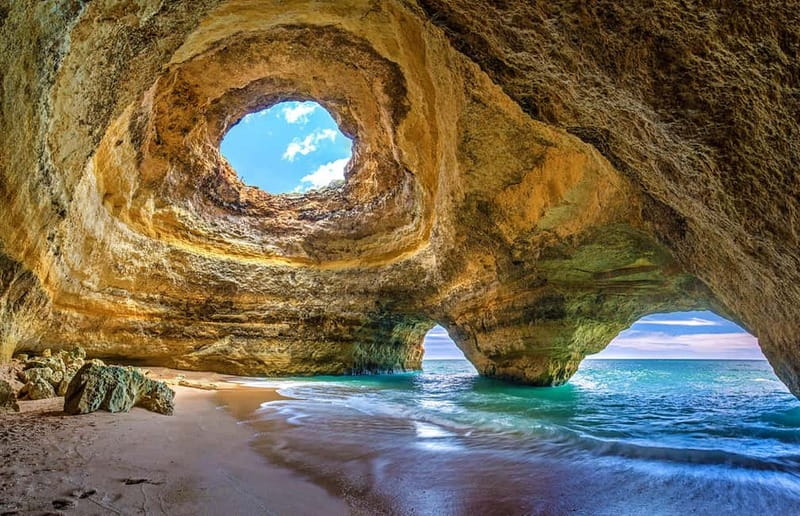 From Lagos: Scenic Cruise to the Benagil and Carvoeiro Caves - Exploring the Carvoeiro caves from the water