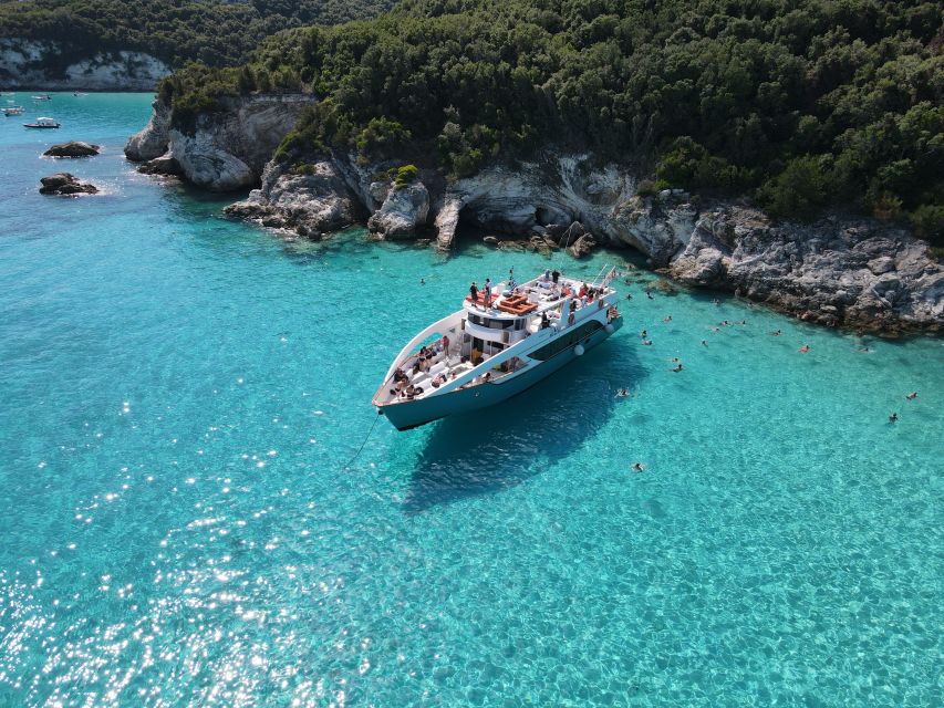 From Lefkimmi: Paxos, Antipaxos & Blue Caves Speedboat Tour - Entering the Blue Caves of Paxos