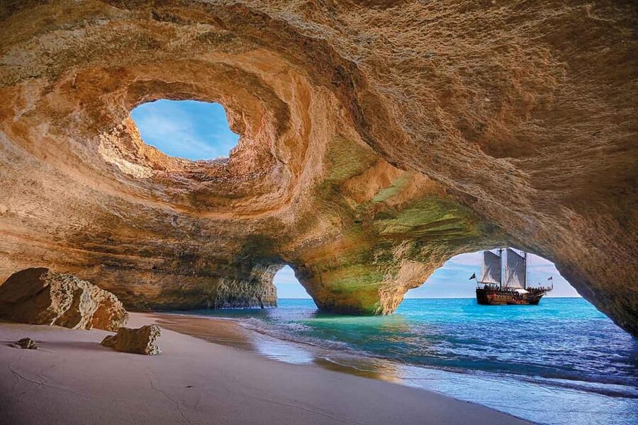 From Lisbon: Algarve, Benagil Sea Cave & Lagos Full-Day Tour - Algar Seco and Boneca Cave: a strong first stop
