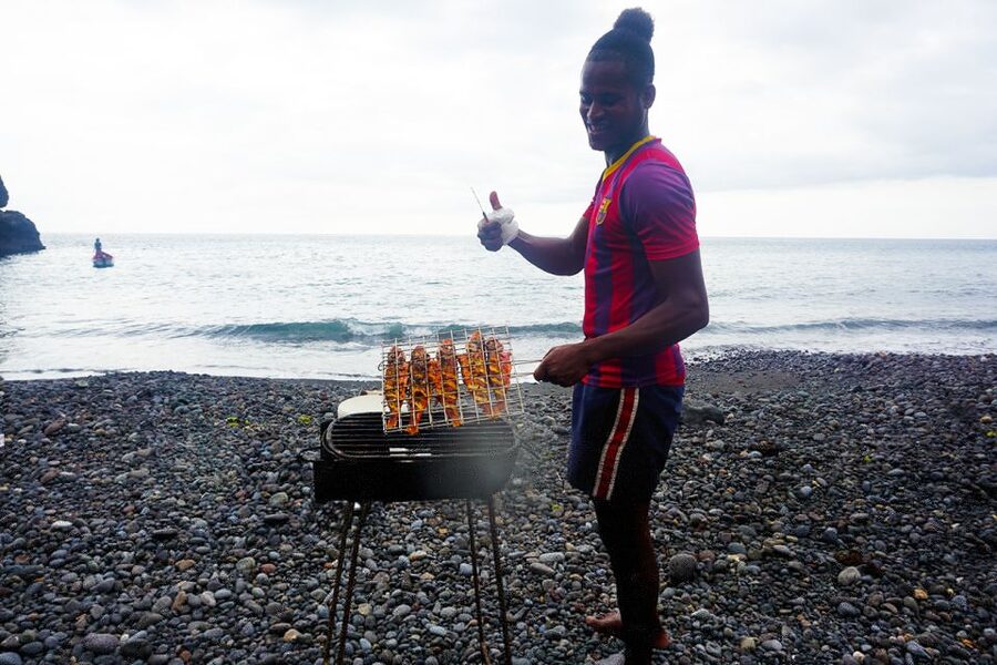 From Praia: Boat Trip, Snorkeling, Cave & BBQ on the Beach - What the seven-hour schedule feels like