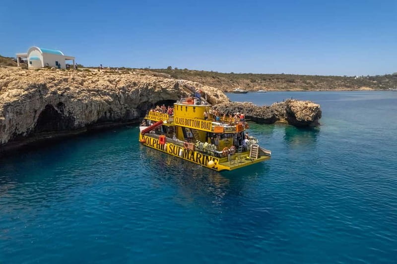 From Protaras: Cruise to Blue Lagoon, Turtle Cove & Sea Cave - Famagusta from the water