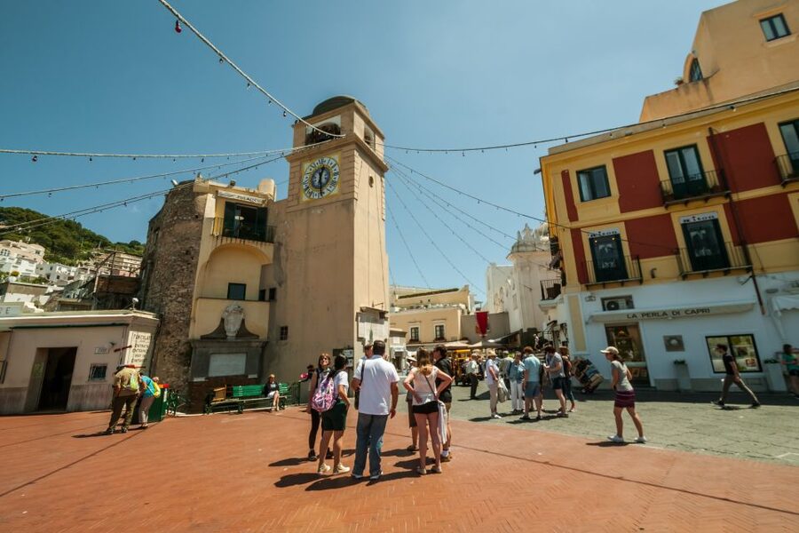 From Rome: Capri Guided Day Trip with Blue Grotto - The coach ride south, with a rest stop