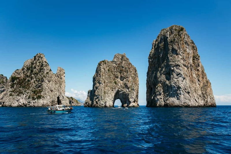 From Sorrento: Capri Boat Tour with Blue Grotto Visit - Punta Carena, the Green Grotto, and the island’s famous rocks