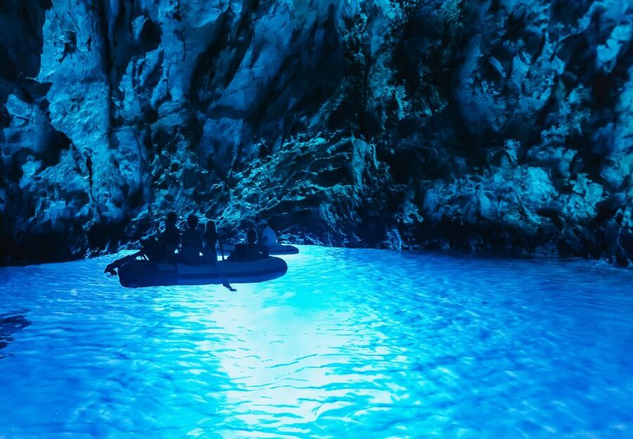From Split: Blue Cave, Mamma Mia, Vis & Hvar 5-Island Tour - Komiza, where fishing-town character meets film history
