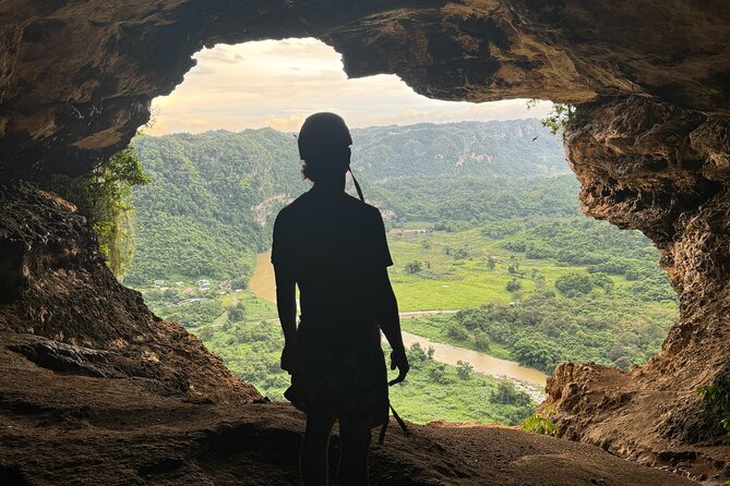 Full-Day Cueva Ventana, Indian Cave and Waterfall Adventure - River trekking at Rio Tanama