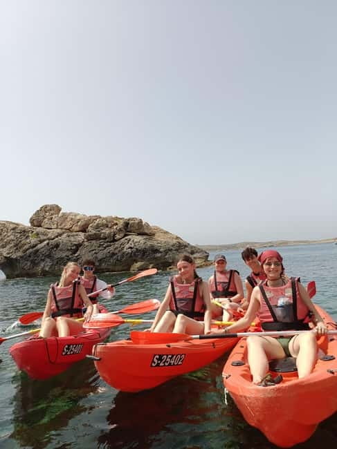 Gozo: 1 Hour Kayak plus +Cave Tour + Drop off Blue Lagoon - Paddling Hondoq Bay for one hour