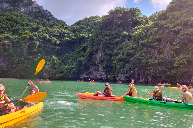Ha Long Bay Cruise Day Tour - Cave, Kayaking, Swimming & Lunch - Sung Sot Cave, the grand underground stop