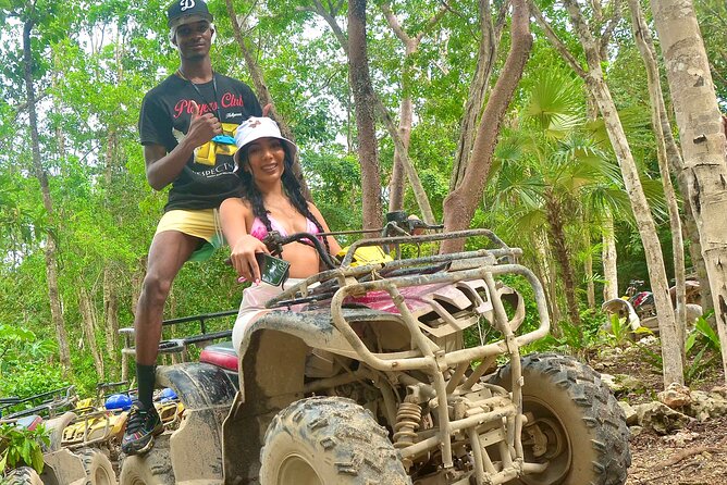 Half-day Adventure: Cenote + Ziplining + ATV Tour - Reaching the zipline platforms