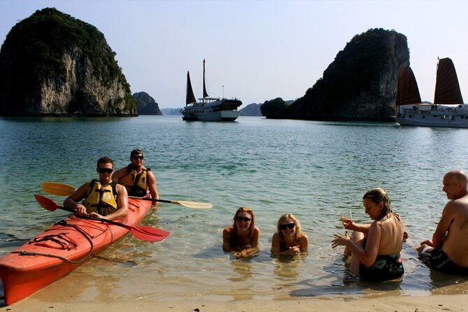 Halong Bay Day Tour By Diamond Era Cruise,Titop,Sung Sot & kayak - Titop Island: beach, swimming, or the summit