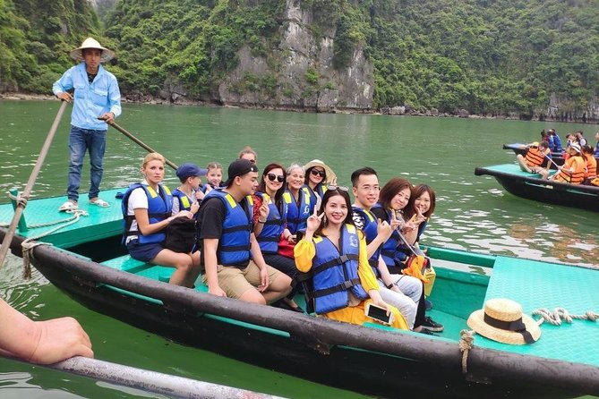 Halong Bay Day Tour With Titop Island, Cave, Kayak & Lunch - Sung Sot Cave and its giant chambers