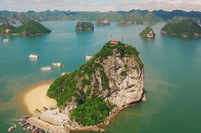 Halong Bay Full Day With Cave, Kayaking And Swimming - Highway Transfer - Sung Sot Cave and its steep stairways