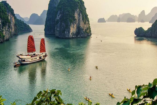 Halong Bay Full Day with Kayaking, Hiking viewpoint, Cave - Deluxe To Luxury - Sunset tea, cake, and the return cruise