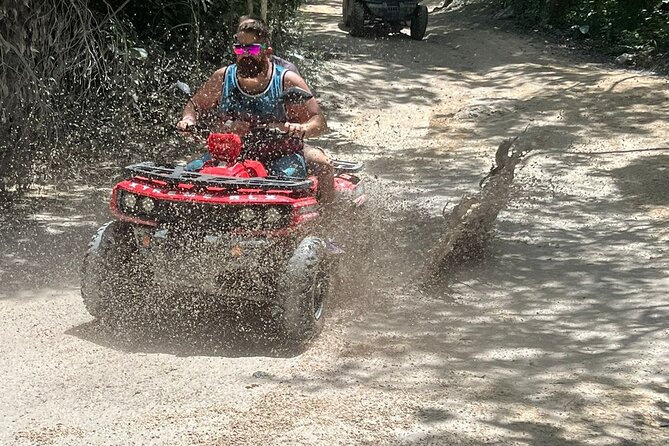 Jade Caverns and Mayan Village Cozumel ATV TOUR - Riding the Cozumel trails by ATV