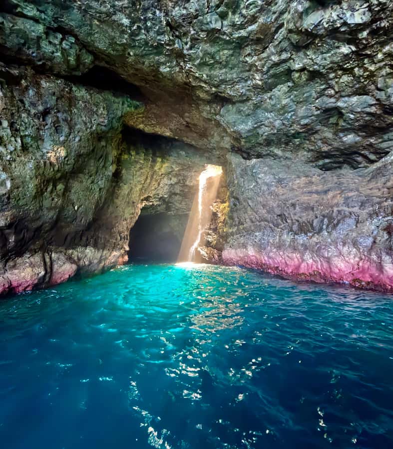 Kauai: Nā Pali Coast Zodiac Raft Sea Caves + Snorkel - Snorkeling in a sheltered bay, when the sea allows