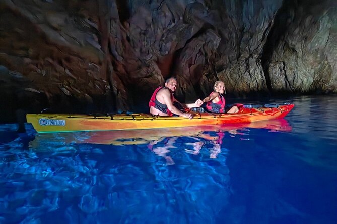 Kayak Trip to Hidden blue Cave, with lunch & fruits. - What the $48.39 price really covers