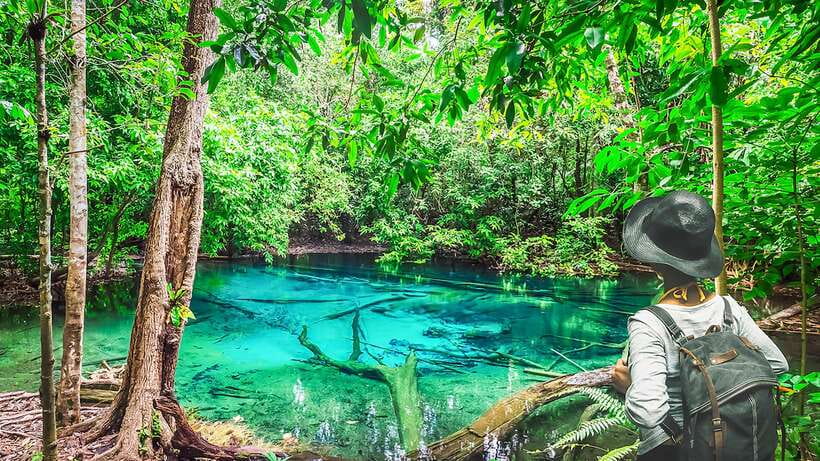 Krabi: Tiger Cave Temple, Emerald Pool and Hot Springs Tour - Blue Lagoon: the quiet photo stop