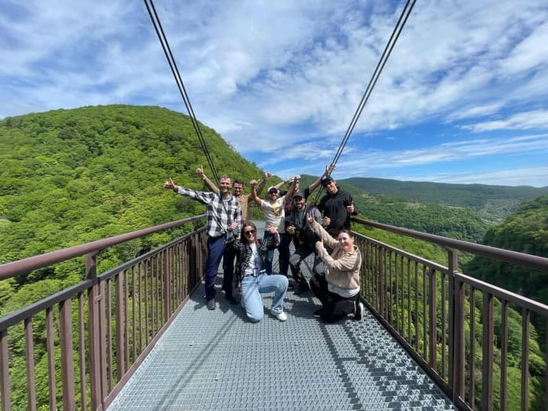 Kutaisi: Martvili & Okatse Canyons & Prometheus Cave Tour - Okatse Canyon, 900 steps, and the hanging bridge