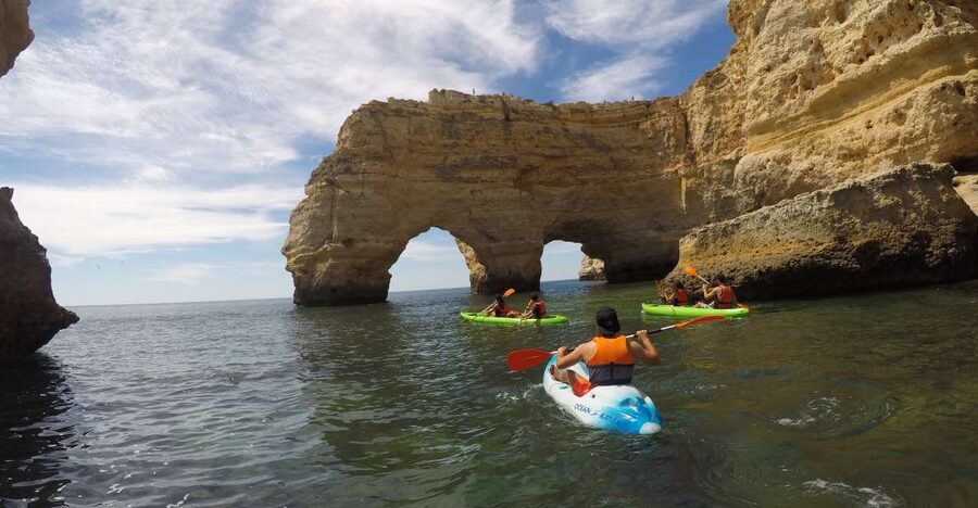 Lagoa: Benagil Caves Kayaking Tour - Why starting at Praia da Marinha makes sense