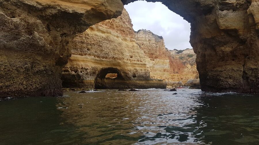Lagoa: Benagil Caves Kayaking Tour - The morning paddle along the Algarve coast