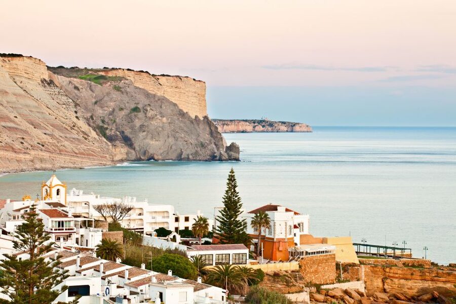 Lagos: Piedade Caves & Coastline - Catamaran - A swim stop with paddleboards and floating fun