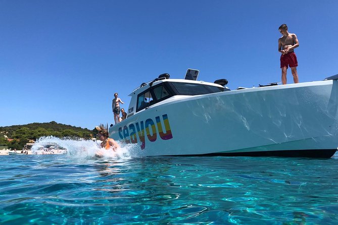 Luxury Blue Cave, Hvar and Vis Boat Tour from Split and Brac - Hvar: one and a half hours in a famous harbor