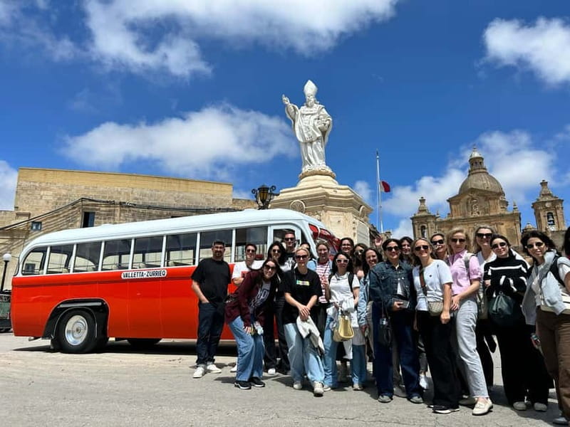 Malta: 5 hr Vintage Bus Tour - Mdina & Blue Grotto inc. food - Why the vintage bus changes the day