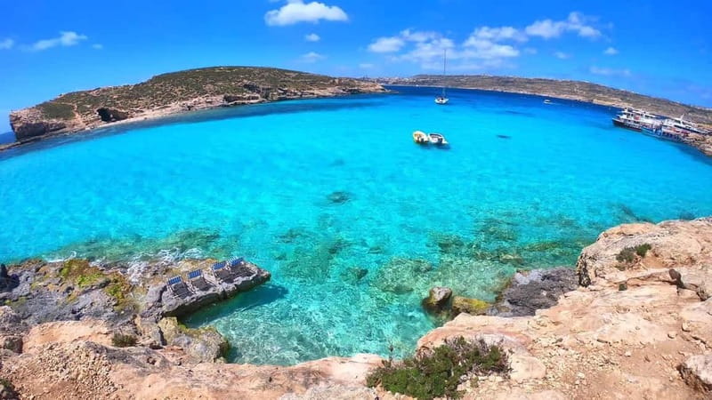 Malta: Comino, Santa Maria Bay, Blue Lagoon & Sea Caves Tour - Meeting at Bugibba Jetty