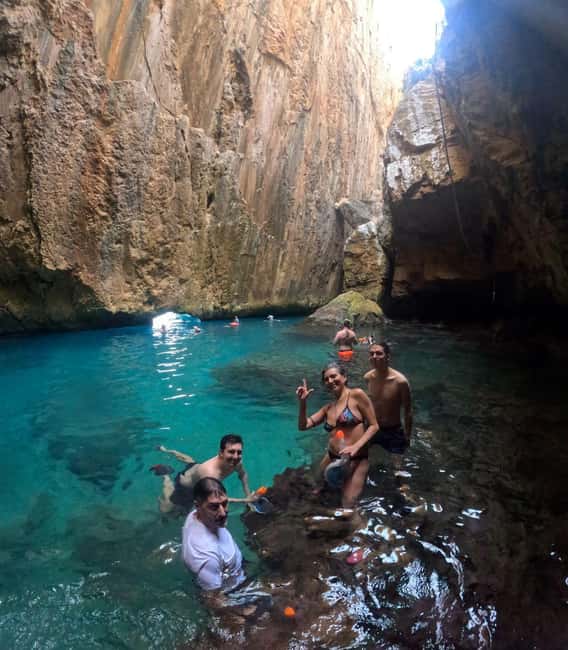 Moraig: Kayak Excursion to Moraig & Cave peces-testos - Cala Testos brings the second swim