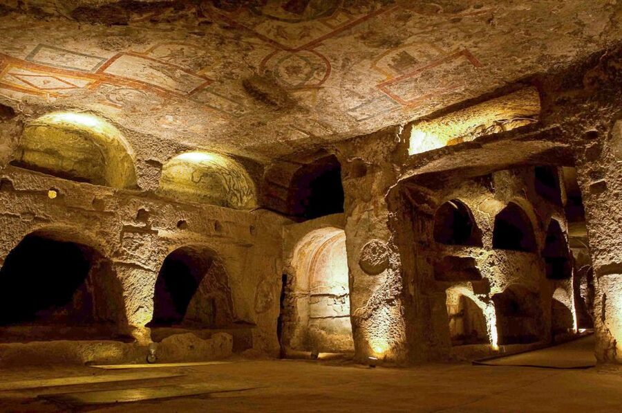 Naples: Catacombs of San Gennaro Entry Ticket & Guided Tour - The Baptismal Font and Bishop Paul II