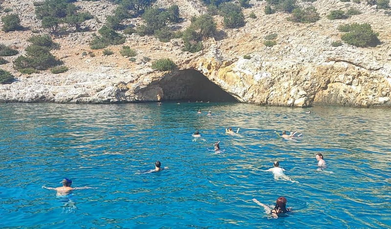 Naxos: Rina Cave-Koufonisi Cruise & Rina Cave Swim with BBQ - Rina Cave and the final swim