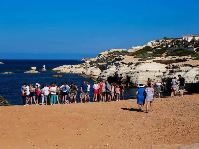 Paphos: Blue Lagoon, Aphrodite's Baths & Sea Caves Day Trip - Latchi gives you 90 minutes to eat and slow down