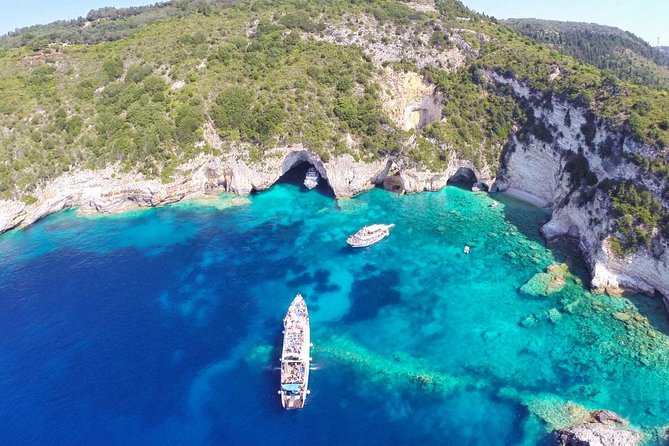 Paxos Antipaxos Blue Caves (Lakka Village) from Corfu - The basic shape of the 10-hour day