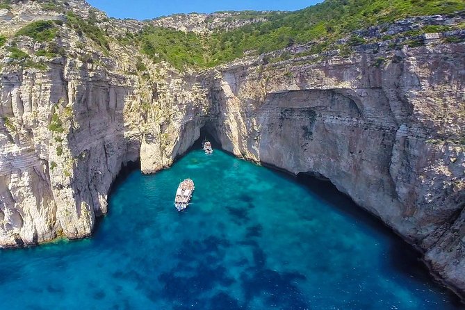 Paxos Antipaxos Blue Caves (Lakka Village) from Corfu - The Paxos caves and Erimitis cliffs