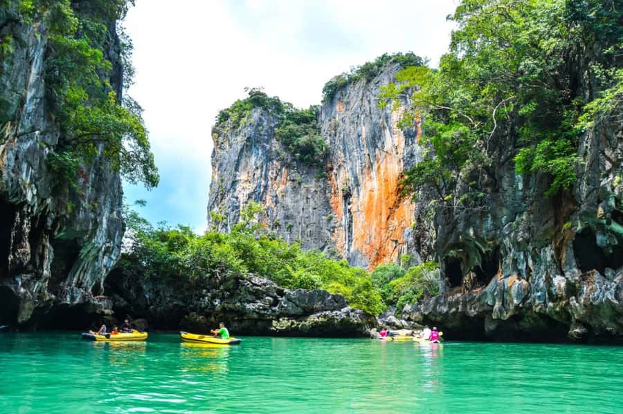 Phuket: James Bond Island by Big Boat with Sea Cave Canoeing - Panak Island and the first canoe through the caves