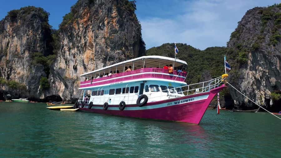 Phuket: James Bond Island by Big Boat with Sea Cave Canoeing - Pickup, safety briefing, and the long ride from Ao Po Pier