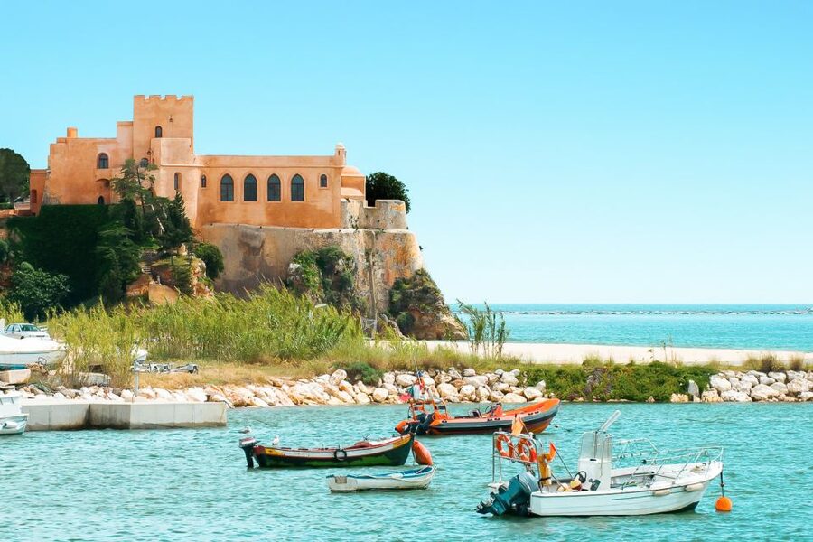 Portimão: Benagil Cave and Praia de Marinha Boat Tour - Leaving Portimão and seeing the first landmarks
