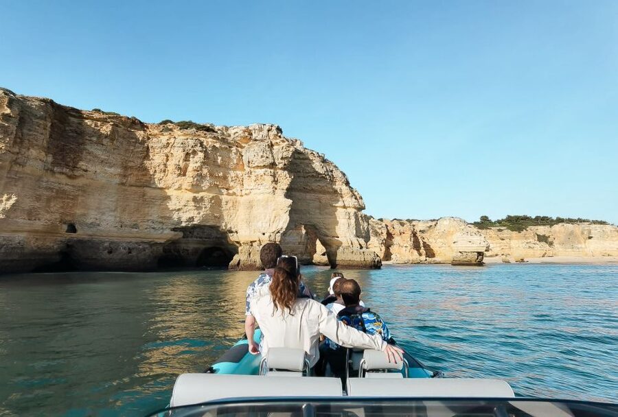 Portimão: Benagil Cave and Praia de Marinha Boat Tour - The Praia da Marinha swimming stop